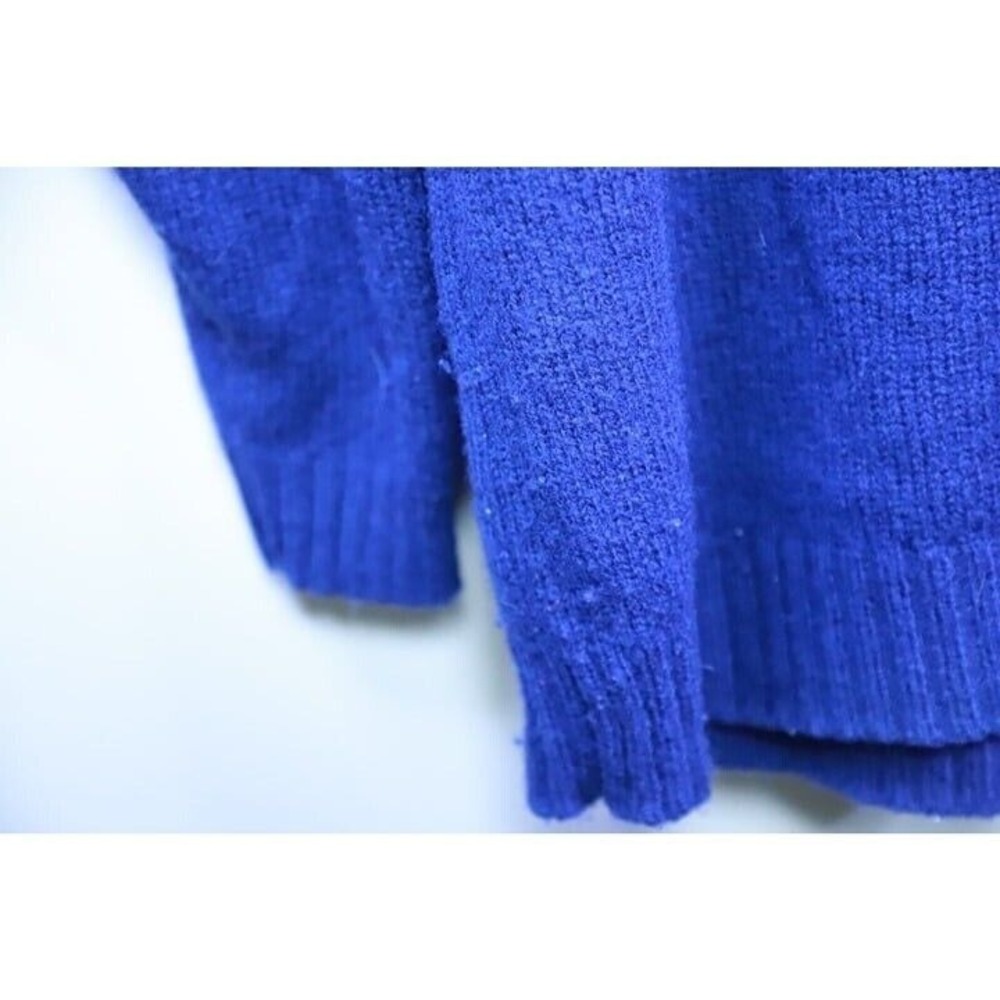 VTG Abercrombie & Fitch Co. Sweater Mens Medium Navy Blue Pullover Long Sleeve - Picture 4 of 10